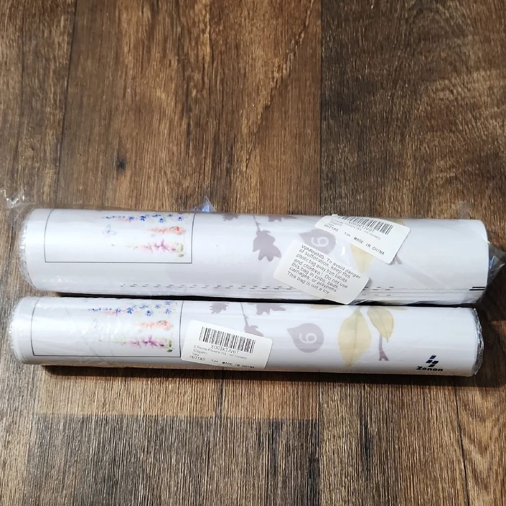 Zonon Floral butterfly 6 piece panel wallpaper In Each Roll Set Of 2